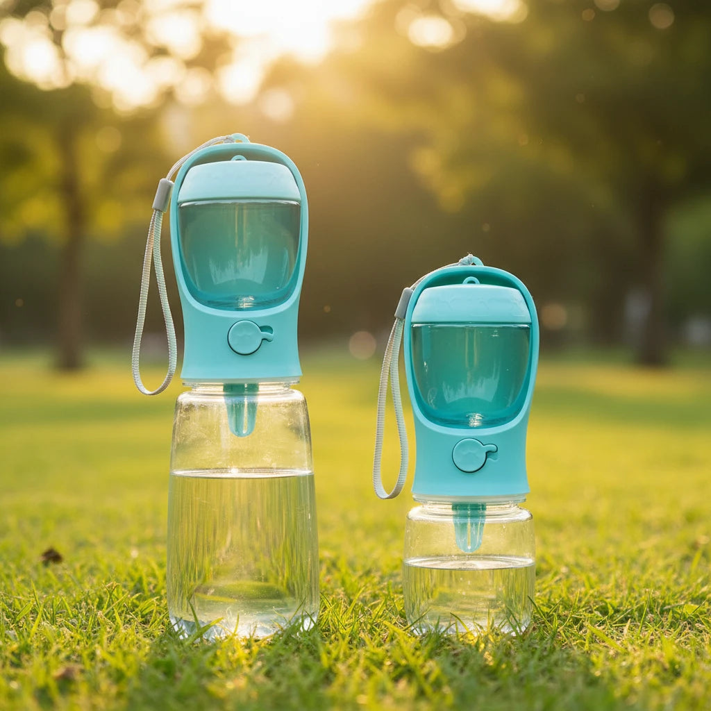 Pets Dog Water Bottle Portable Food Grade Material Dog Cat Travel Pet Water Cup Bottle with Food Dispenser Puppy Water Bottle